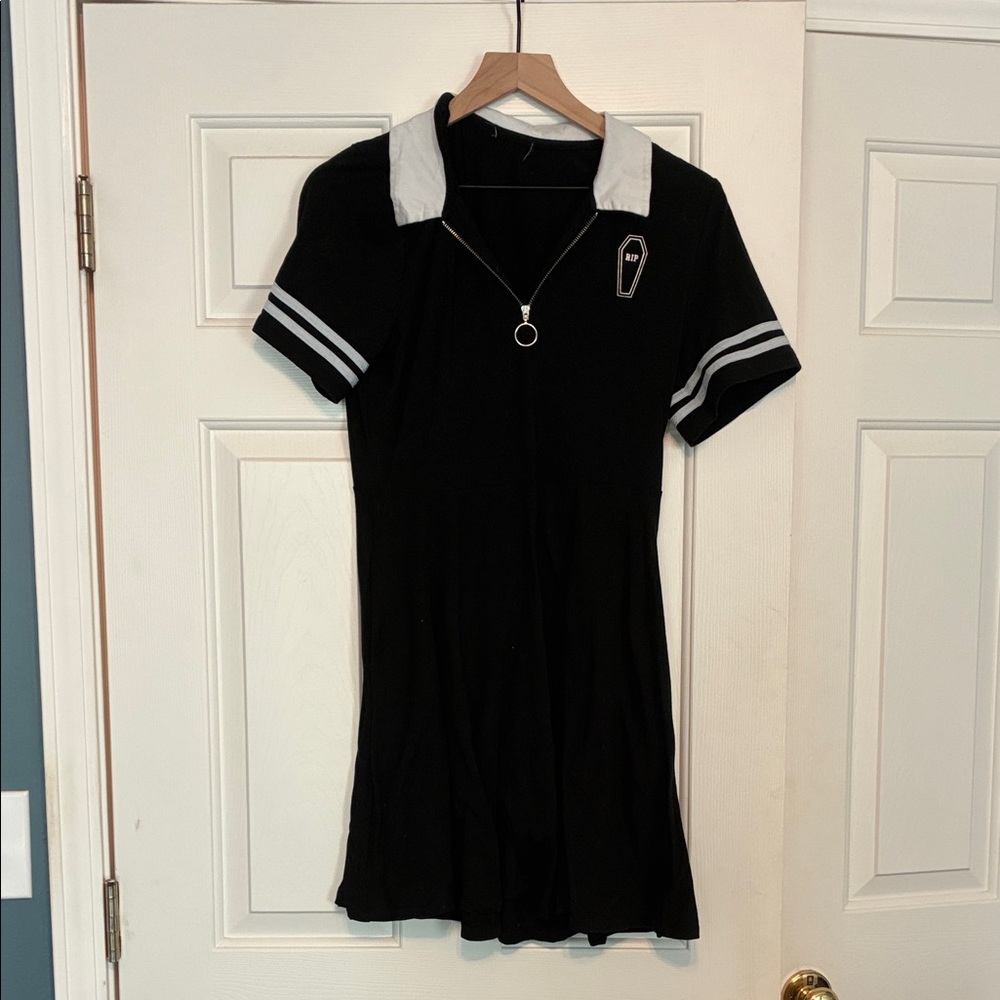 Hot Topic Black Goth Schoolgirl Dress